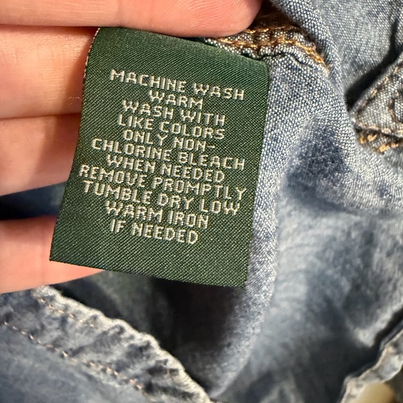 Lauren Ralph Lauren Jeans Co. Classic Chambray Button Down Shirt Size Small - Picture 3 of 8